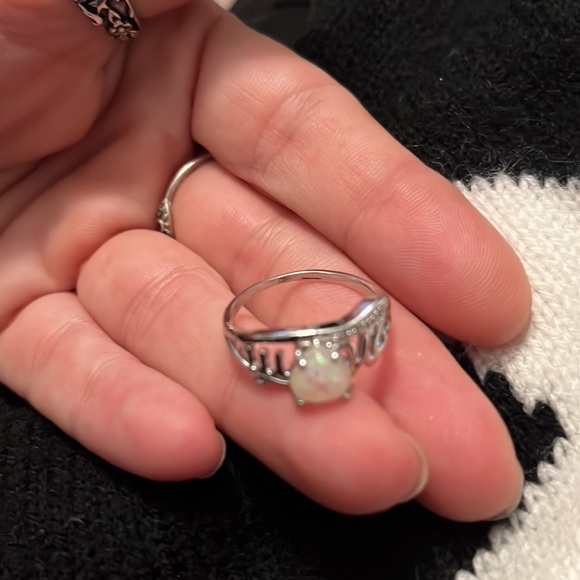 SOLD🧿🧿🧿🧿🧿🧿🧿SILVER FIRE 🔥 OPAL MOM 💍 RING 925 SZ.9🆕🏷️ - Picture 10 of 16